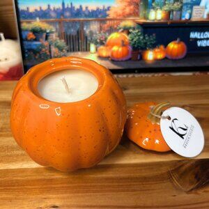 Vanilla Pumpkin Marshmallow Candle – Cozy Fall Scent in Orange Pumpkin Jar